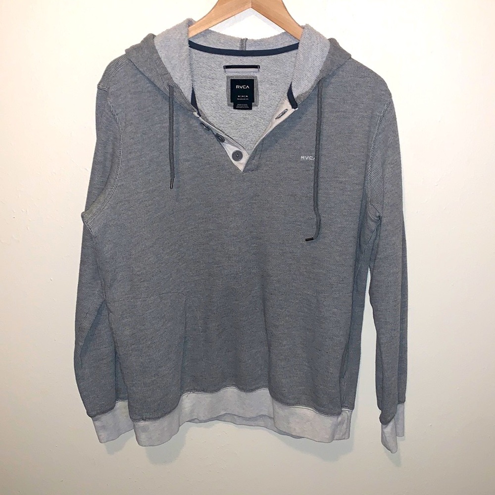 RVCA Gray Pullover Hoodie